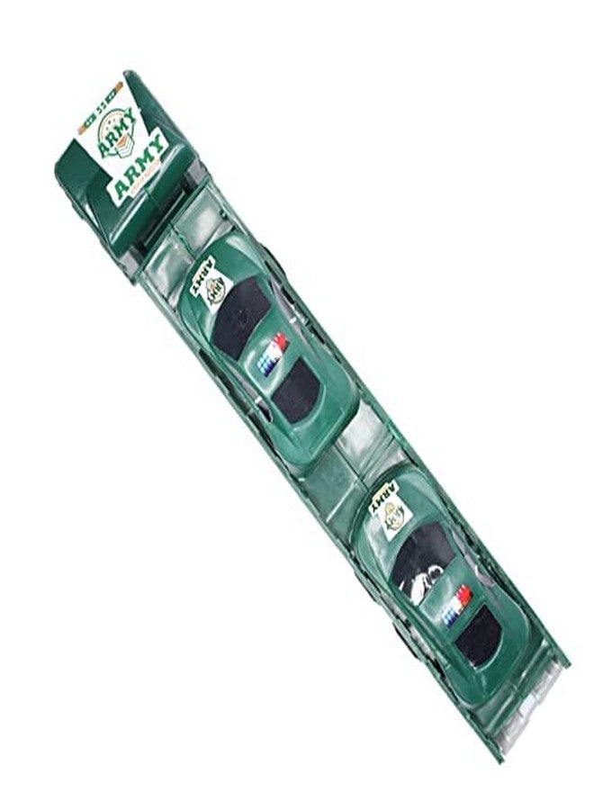 غلان مجموعة ألعاب شاحنات الجيش/المركبات العسكرية من GLAN للأطفال من الجنسين، هدية مثالية متعددة الألوان - Image 4